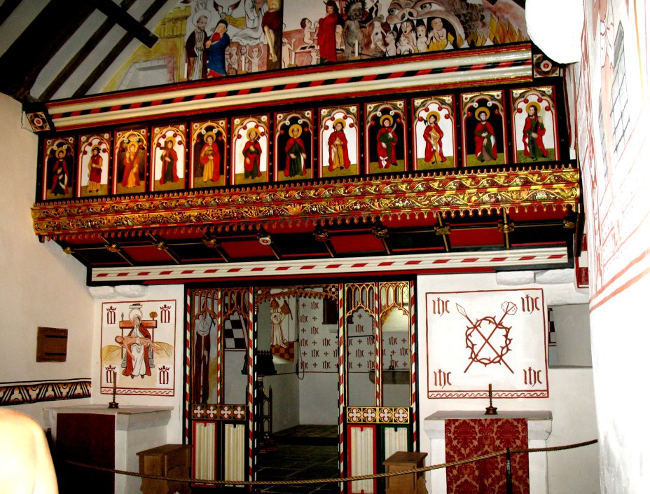 Rood Screen St Teilos Church photograph